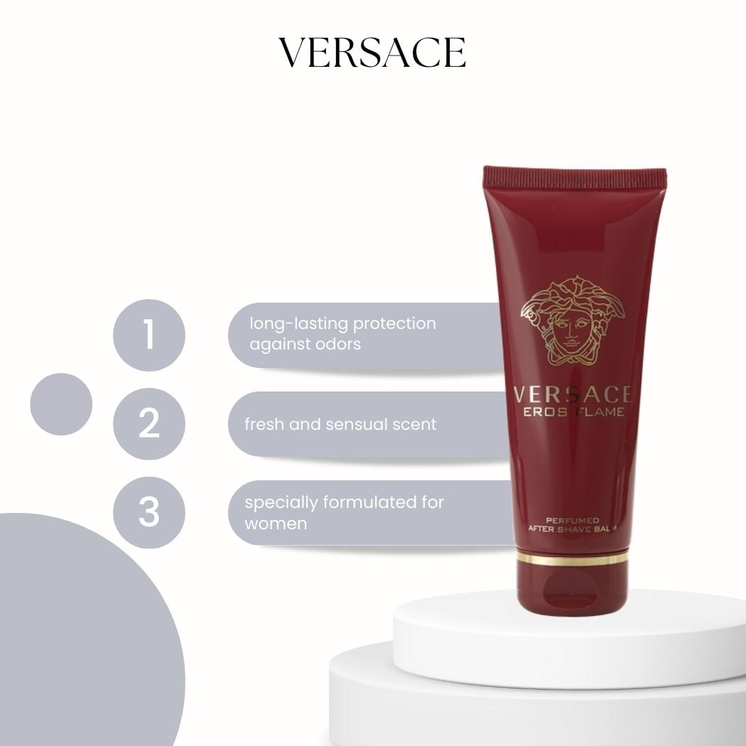 Versace Eros Flame Perfumed After Shave Balm 100 ml 3.4 oz