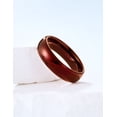 thumbnail image 5 of King Will 6mm Red Wedding Band, Tungsten Rings Basic Domed Wedding Ring for Men Women, High Polished Finish, Durable and Comfort Fit, Size 12, 5 of 7