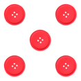 thumbnail image 1 of QualitChoice Coussinets d'Isolation Ronds en Silicone Multicolores Durables Flexibles Rouge 5Set, 1 of 6