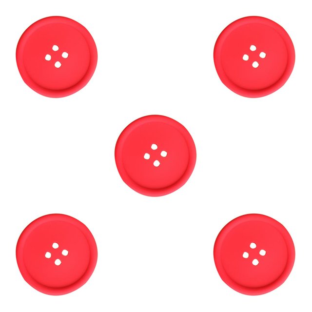 QualitChoice Coussinets d'Isolation Ronds en Silicone Multicolores Durables Flexibles Rouge 5Set