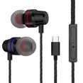 thumbnail image 1 of Auriculares intraurales VOSS con micrófono tipo C y cable para smartphones iOS y Android, portátiles, MP3, juegos y Walkman., 1 of 8