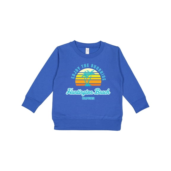 Inktastic Summer Enjoy the Sunshine Huntington Beach California Blue Toddler Sweatshirt