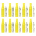 thumbnail image 1 of Juego de 10 conectores macho Banana de latón, conector PA, ajuste a presión, adaptador de sonda de tubo de aislamiento J.10031Yellow, 1 of 9