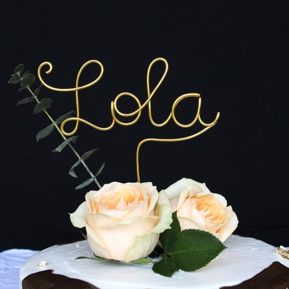 Personalized Name Cake Topper Birthday Cake Topper Custom Cake Topper Wire Cake Topper Baby Shower Cake Topper