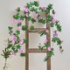 thumbnail image 5 of pstuiky Simulación de rosas rosas flores falsas decoración tubería enrollado plástico ratán plantas de pared para cubrir., 5 of 6