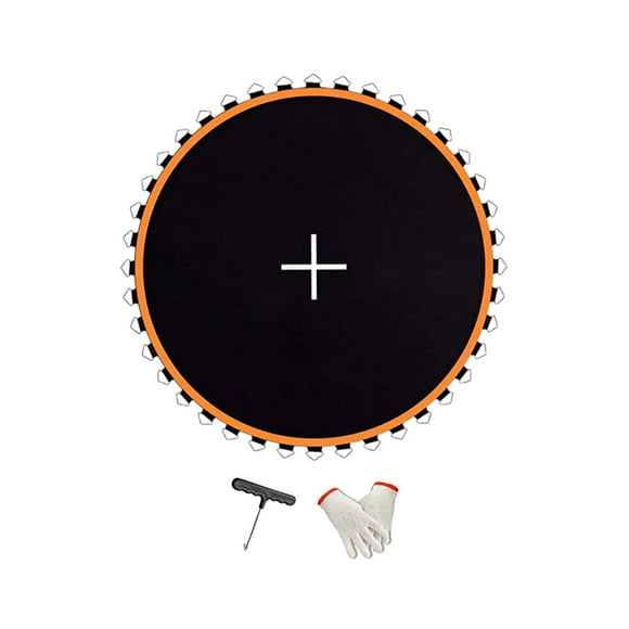 jinwen Trampoline Mat Fitness Equipment Round Jumping Pad for Exercise Workout Kids 8ft with 42 Buckles
