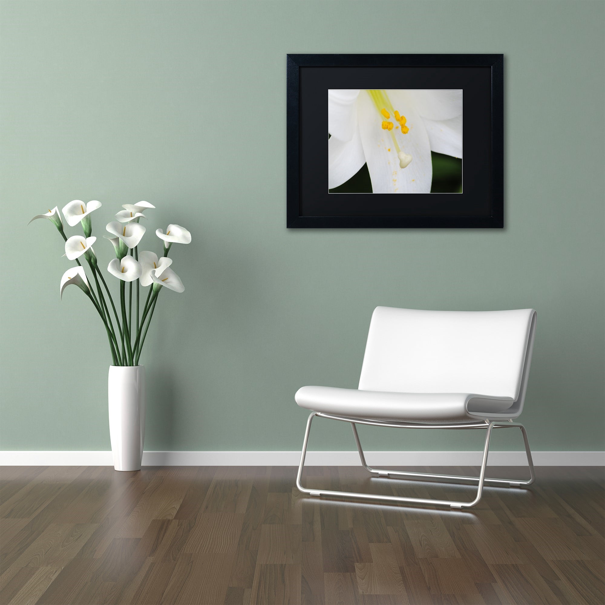 Trademark Fine Art "Adore You" Canvas Art by Monica Mize, Black Matte, Black Frame