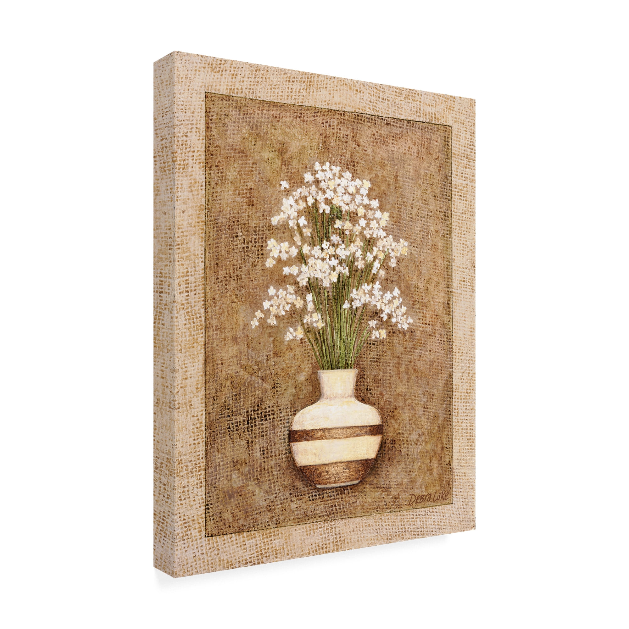 Trademark Fine Art 'Linen Bouquet' Canvas Art by Debra Lake