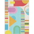 thumbnail image 2 of Well Woven Crayola Parade Multi Color 5'3" x 7'3" Area Rug Easy to Clean - Kid & Pet Friendly Rug Perfect for Playroom Living Room Bedroom, 2 of 7