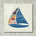 thumbnail image 4 of Epic Art 'Nautical Collage IV on Linen' by Courtney Prahl, Acrylic Glass Wall Art, 12"x12", 4 of 8