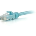 thumbnail image 2 of C2G Câble Ethernet 25 Pieds Cat6a Snagless Unshielded (UTP) Patch - Câble Patch - RJ-45 (m) à RJ-45 (m) - 25 Pieds - UTP - CAT 6a - Moulé, Snagless, Strains - aqua, 2 of 4