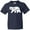Navy, variant on Inktastic West Virginia White Bear Silhouette Youth T-Shirt