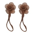 thumbnail image 1 of veasfak Ensemble de Rideaux Non Perforés pour la Maison 2 Pcs Rideaux Décoratifs à Fleurs pour Salon Café Foncé, 1 of 9