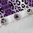 thumbnail image 4 of Erosebridal Black Purple Cheetah Print Blackout Curtains Set of 2 (52x84 Each) For Teens Adults,Abstract Animal Print Window Curtains, 4 of 6