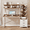 Brown and White, variant on Reversible Computer Desk with Hutch, Home Office Desk with Drawers and Bookshelf, 52'' Study Writing Desk with Storage Shelves for Bedroom Home Office, Black