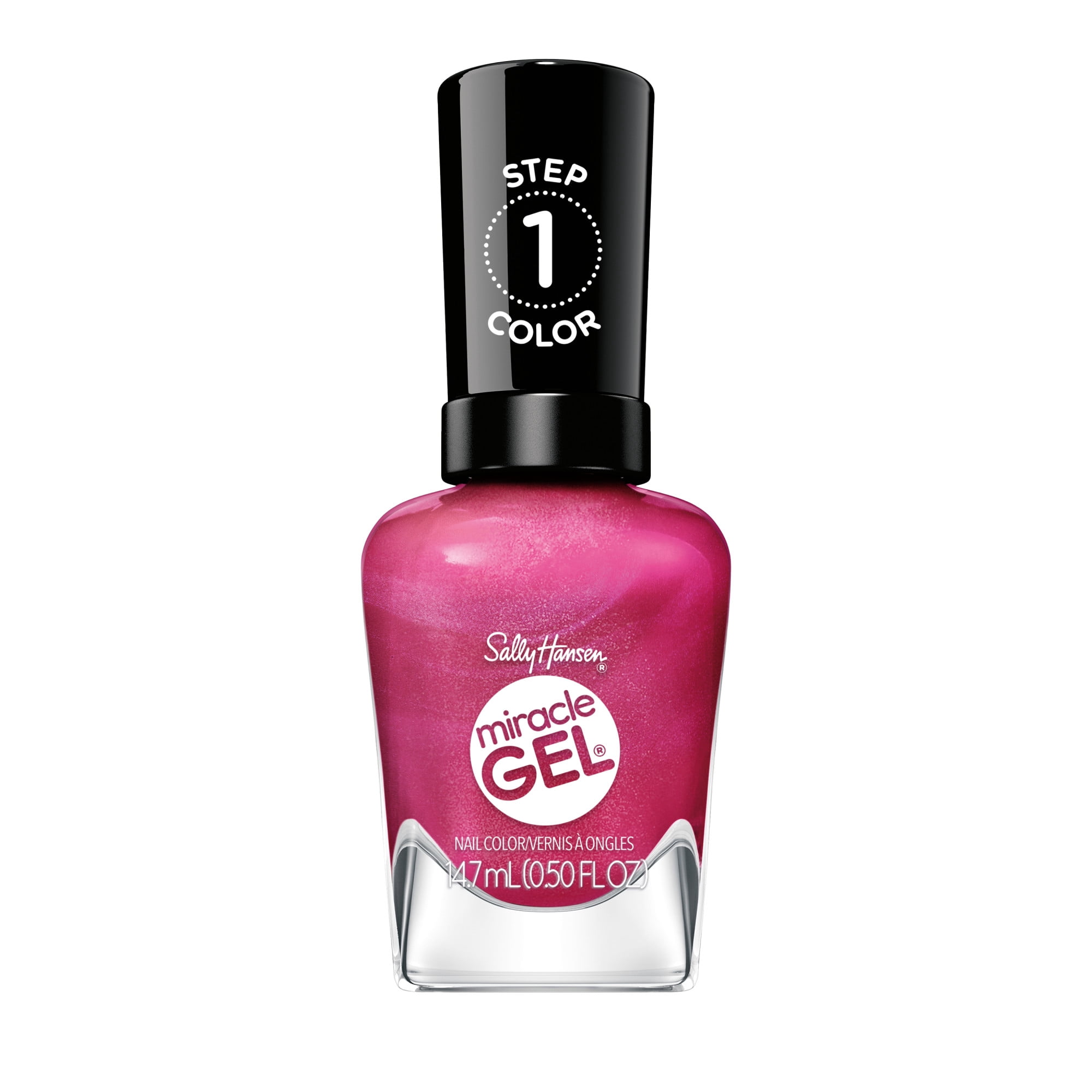 Vernis à ongles Sally Hansen Miracle Gel Supercharged Pinks, Complexe Color Grip, tenue longue durée, Berry Best Effort