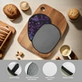 thumbnail image 4 of Pofeuu Lilac Print Silicone Pot Mat Mitten With Hanging Loop Heat Resistant Oven Mitts Non-Slip Bbq Baking Smoking Potholders, 4 of 7