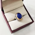 thumbnail image 6 of Lapis Lazuli Mens Ring, Natural Afghani Lapis Lazuli, Silver Jewelry, 925 Silver Ring, Birthday Gift, Heavy Mens Ring, Arabic Design, Ottoman Style Ring, Christmas, Turkey Mens Signet Ring, 6 of 8