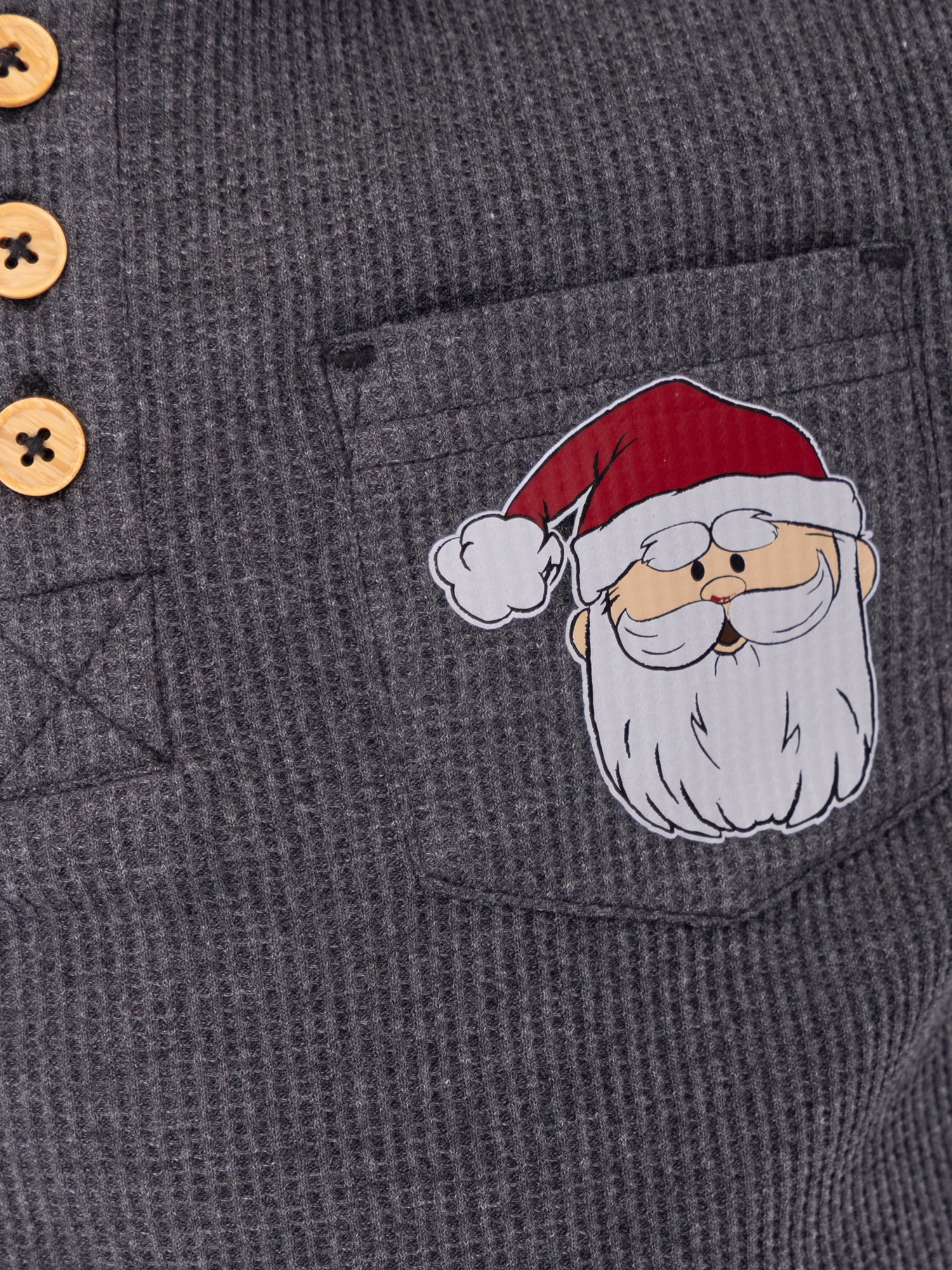 Rudolph the Red-Nosed Reindeer Toddler Boys Thermal Henley Shirt with Long Sleeves, Sizes 12M-5T