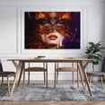 thumbnail image 5 of Girlfriend Jewelry Feather Mask Orange And Yellow Masquerade Mask Canvas Art Poster And Wall Art Picture Print Modern Family Bedroom Decor Posters,Unframe-style,28×41inch (70×105cm), 5 of 8