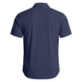 thumbnail image 3 of Nestiefly Mens Wrinkle Free Quick Dry Shirts 2026 Summer Button Short Sleeve Casual Button Down Work Hiking Dress Shirts Dark Blue 2XL, 3 of 4