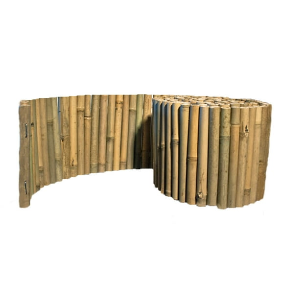 Bamboo Garden Border/Landscape Edging 10' Long x 8" Tall Decorative Lawn Accent