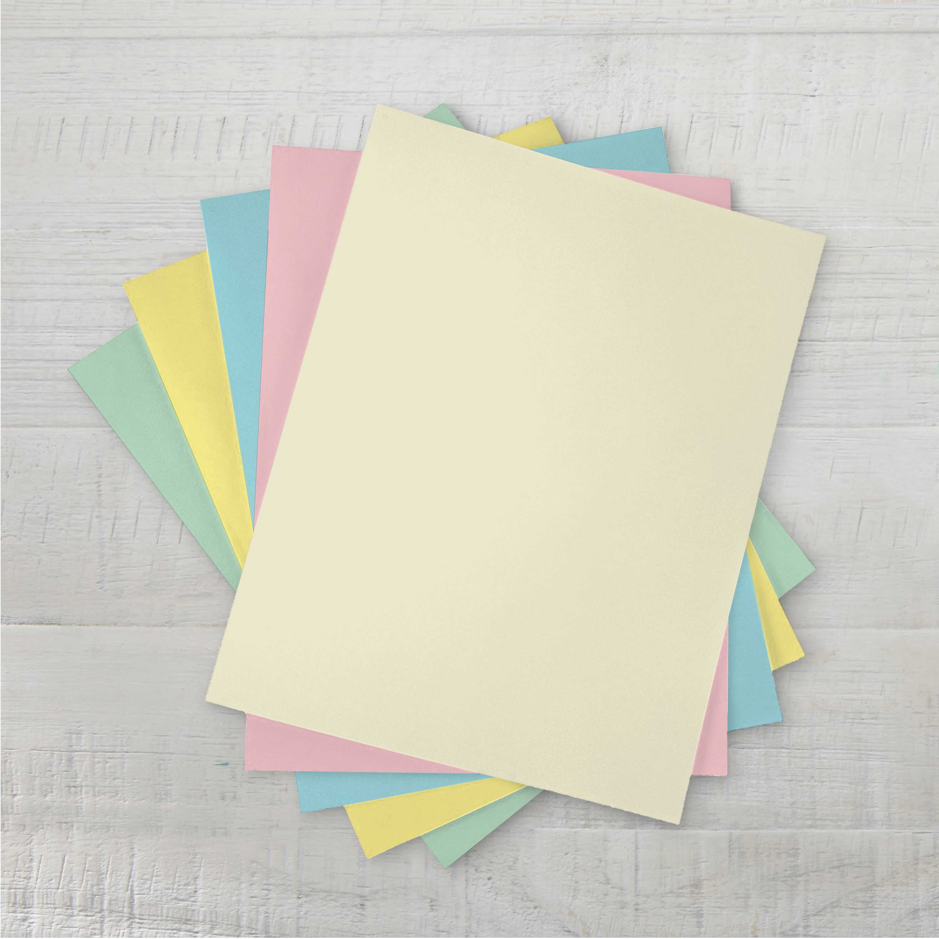 Pen+Gear Assorted Pastel Card Stock, 8.5