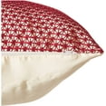 thumbnail image 4 of Violet Linen Marvelous Geometric Lace Pattern, Polyester, Solid Poly Backing,  Lace Fabric., Burgundy, 18 Inch x 18 Inch, Decorative Throw Pillow Cover, 4 of 6