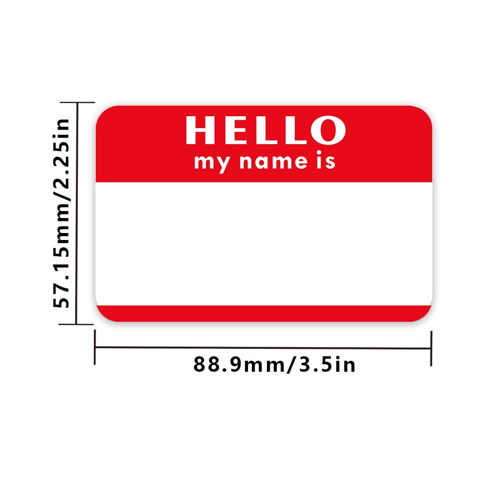 540 Pcs Hello My Name Is Stickers – 18 Rainbow Colors, 3x2 Inch Name Tags For Classroom & Events