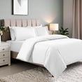 thumbnail image 3 of Superior Cotton Blend 600 Thread Count Duvet Cover Set, Full/ Queen, White, 3 of 6