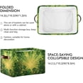 thumbnail image 3 of Coolnut St. Patrick's Day Shamrock Storage Basket with Handles Collapsible Storage Bins Canvas Fabric Storage Organizer for Shelves Closet Bedroom Living Room 2Pack Decor Gifts, 3 of 7