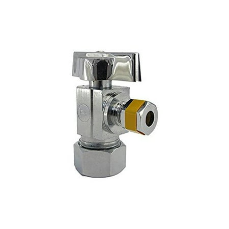 1/4 Turn Angle Supply Valve - LARSEN SUPPLY CO. INC. 06-9263 5/8CMPx1/4 Angle Valve