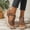 Brown, variant on Women Shoes Wide Width Sandals for Women Faux Leather Peep Toe Platform Wedge Sandals Front Zipper Adjustable Hook Loop Back Strap Comfort Trendy Summer Casual Dress Sandals for Women Large Size