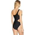 thumbnail image 3 of Seafolly Women's Standard 80's Shoulder One Piece Swimsuit, Flashback Black, 12 US, 3 of 3