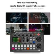 Lifetechs F998 Sound Card Professional Volume Adjustable USB Live Stream Audio Card Adapter for PC