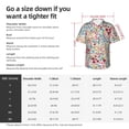 thumbnail image 6 of Lsque Trendy Floral Design pattern Hawaiian Shirt for Men, Unisex Summer Beach Casual Short Sleeve Button Down Shirts-3X-Large, 6 of 9