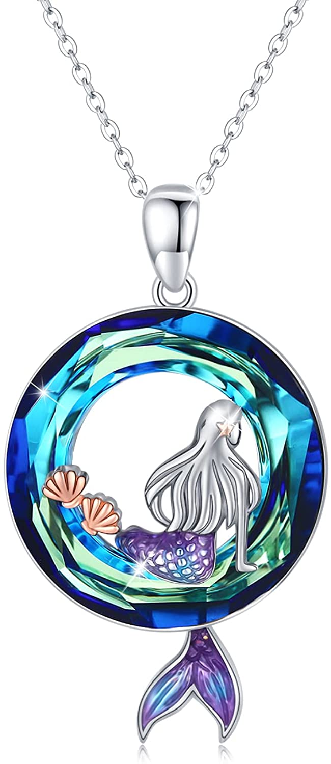 Mermaid Necklaces for Women Sterling 