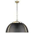 thumbnail image 4 of Golden Lighting Aldrich 5-light Chandelier in Aged Brass, 4 of 23