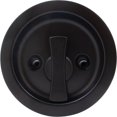 thumbnail image 2 of Round Pocket Door Lock, Privacy (Bed/Bath) Latch, 2-3/8" Backset, RCL, Matte Black by Stone Harbor Hardware, 2 of 4