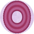 thumbnail image 1 of Ahgly Company Indoor Round Patterned Pink Lemonade Pink Area Rugs, 7' Round, 1 of 6