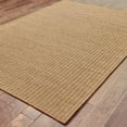 thumbnail image 4 of HomeRoots 506904 4 x 6 ft. Tan Striped Stain Resistant Indoor & Outdoor Rectangle Area Rug, 4 of 5