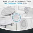 thumbnail image 3 of Sanilo Soft Close Toilet Seat ELONGATED, Quiet and Slow Close Lid and Seat, Strong Bumpers and Hinges, Marble, 3 of 8