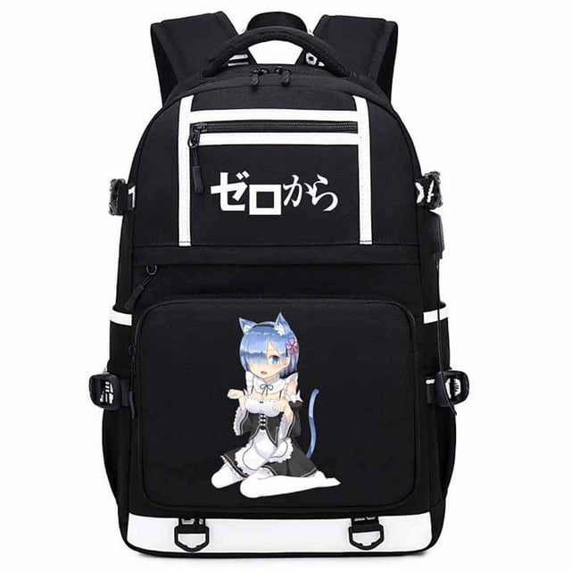 Backpack Re: Zero comienza una vida en otro mundo Caricatura de Rem