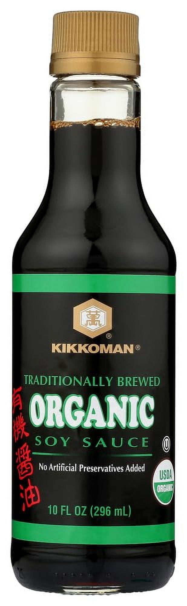 Pack of 6, Kikkoman Organic Soy Sauce, 10 fl oz