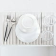 thumbnail image 4 of Uscallm 2Pcs Silicone Drying Mat Kitchen Sink Drainer Rack Foldable Dish Drying Pad Hygienic Food Drainer for Countertop Dish Rack Organizer, 4 of 8