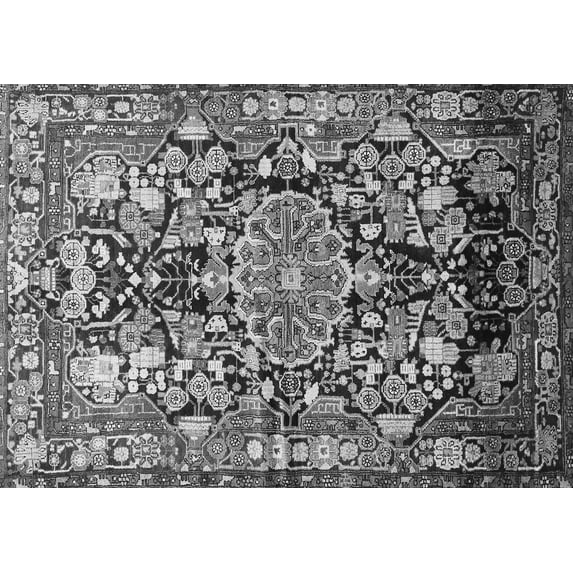 Ahgly Company Indoor Rectangle Animal Gray Traditional Area Rugs, 2' x 4'