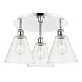 thumbnail image 2 of Innovations Lighting - Berkshire - 3 Light Flush Mount In Industrial Style-10.5, 2 of 5