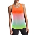 thumbnail image 3 of sususu Backless Workout Tops for Women Sleeveless Cropped Tank Tops Open Back T-Shirt Tennis Yoga Athletic Running Shirts Lightweight Gym Clothes Orange XXXXL, 3 of 4