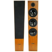 (2) Rockville RockTower 64C Classic Home Audio Tower Speakers Passive 4 Ohm