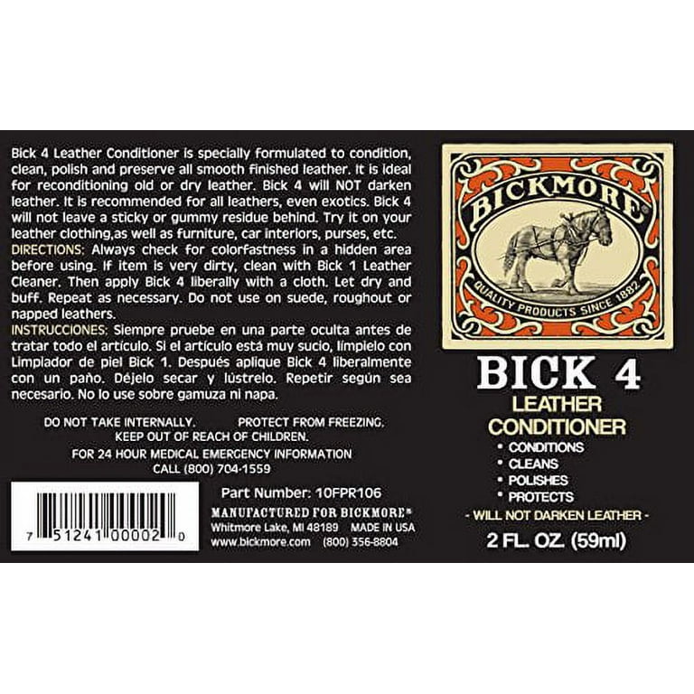 Bick 4 Leather Conditioner 8 oz – Lazy J Ranch Wear Stores